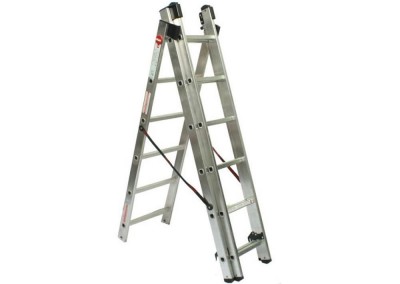 Escalera Tijera aluminio Telescopica 7306