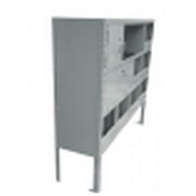 Mueble en angulo ranurado